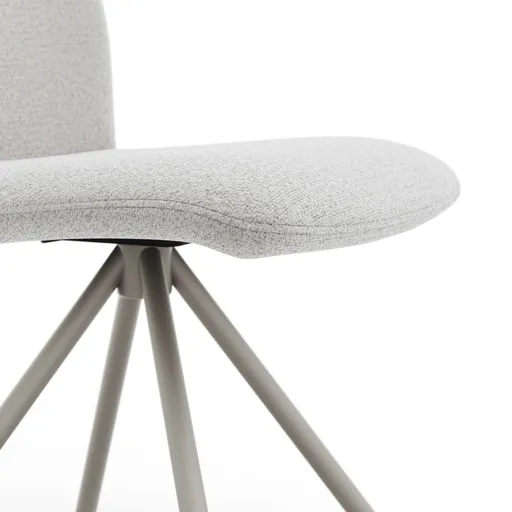 Stuhl Sedana - Stoff, Grau