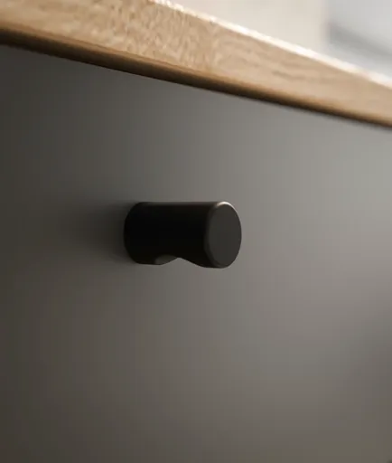 Lowboard - B ca. 180 cm, Anthrazit, Evoke Eiche Nachbildung