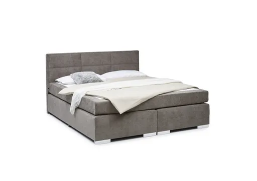 Boxspringbett SIRKO- Liegefläche ca. 180x200 cm, Stoff, Grau