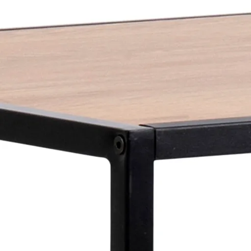 Bartisch - LB ca. 120x60 cm, Wildeiche Nachbildung, Schwarz