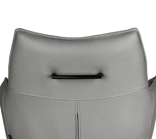 Barhocker MAKANA - drehbar, höhenverstellbar, Stoff, Hellgrau