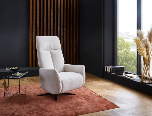 Sessel - Relaxfunktion, Stoff, Beige
