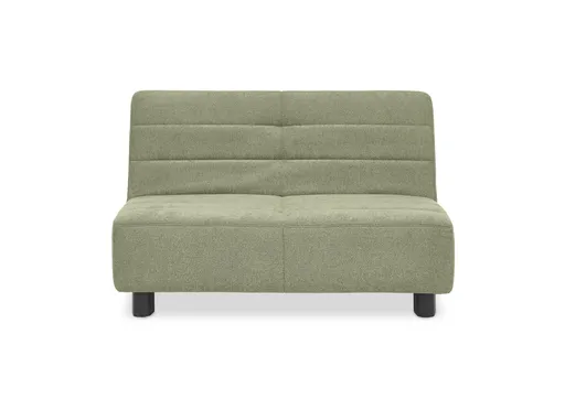 Faltsofa Easy - 2-Sitzer ohne Armlehne, ca. 140 cm inkl. Schlaffunktion, Stoff, Grün