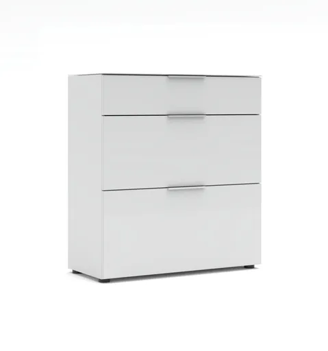 Schuhschrank - B ca. 90 cm, Weiß