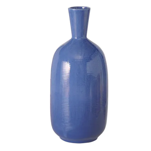 Deko-Vase - LBH ca. 16x16x37 cm, Blau