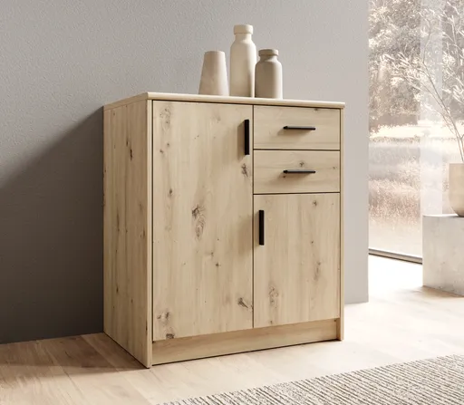 Kommode - B ca. 74 cm, Artisan Eiche Nachbildung