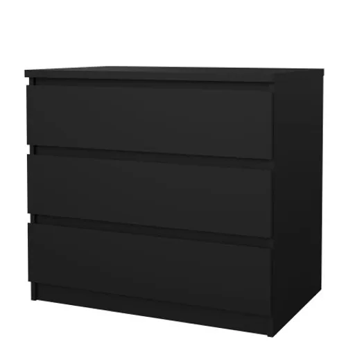 Kommode - B ca. 77 cm, Schwarz