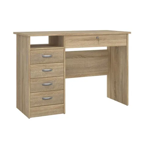 Schreibtisch - LB ca. 110x49 cm, Eiche Struktur Nachbildung