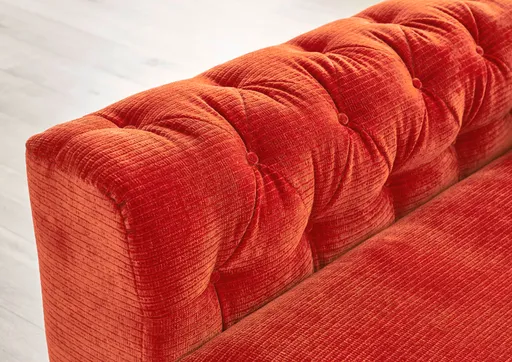 Sofa - 2-Sitzer, Stoff, Orange