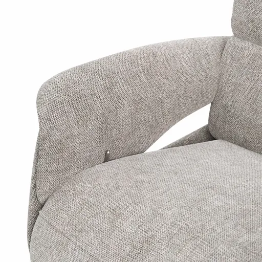 Relaxsessel Amila - Größe M, inkl. Relaxfunktion und Kopfteilverstellung, Stoff, Grau