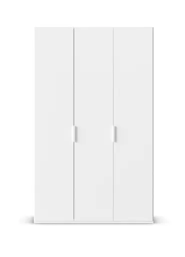 Drehtürenschrank ROVERO- B ca. 135 cm, Weiß