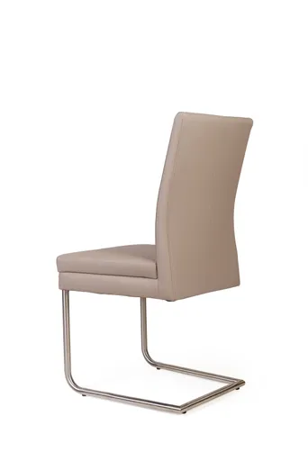 Freischwinger - Kunstleder, Graubeige