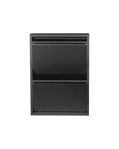 Schuhschrank - B ca. 50 cm, Schwarz