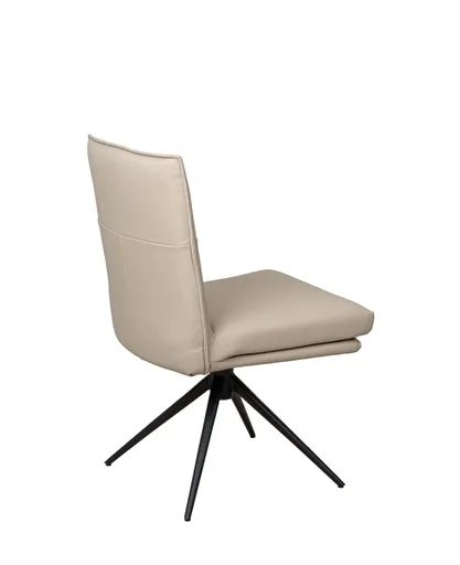 Stuhl MARCELLA - drehbar, Leder, Latte