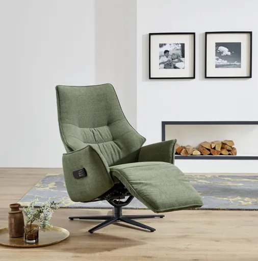 Fernsehsessel - Relaxfunktion, Stoff, Alge