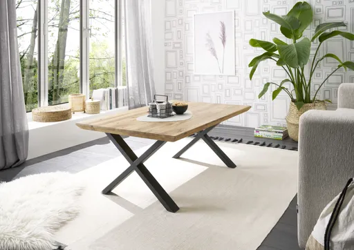 Couchtisch - BHT ca. 110x45x70 cm, Eiche massiv
