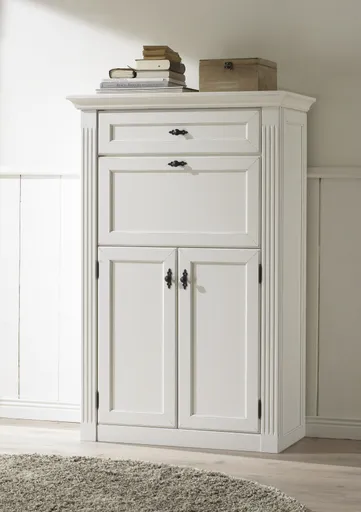 Sekretär - Lack, weiß