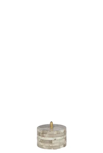 Untersetzer-Set - DH ca. 10x12 cm, Marmor Beige