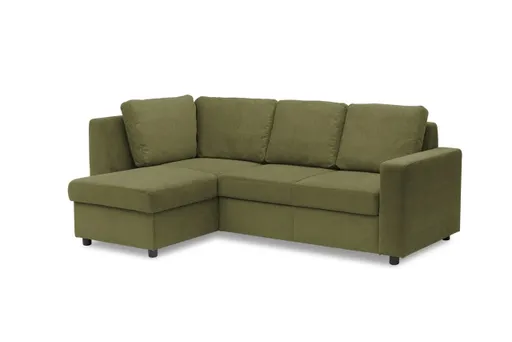 Ecksofa PRO FLEXX - Ecke links, 2-Sitzer, Stoff, Olive
