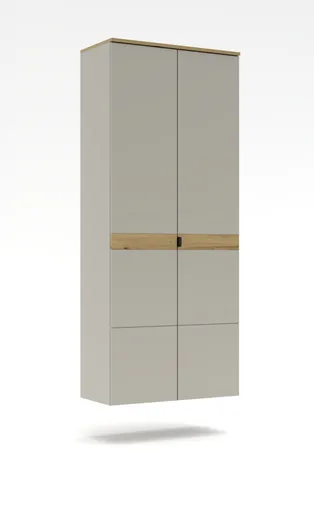 Garderobenschrank - B ca. 75 cm, Kaschmir, Artisan Eiche Nachbildung