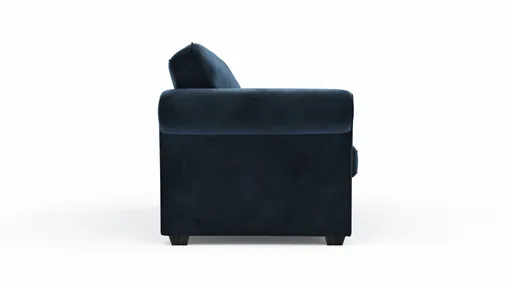 Sofa Brunswick Romantic - 3-Sitzer, Stoff, Dunkelblau