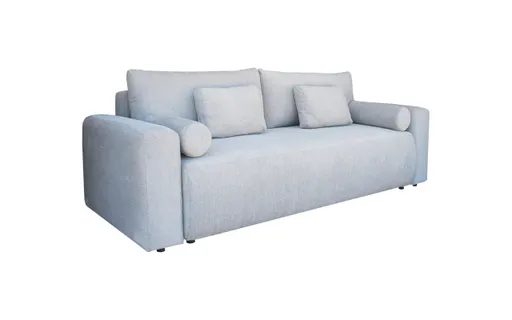 Schlafsofa - 2,5-Sitzer inkl. Schlaffunktion, Stoff, Silberfarben