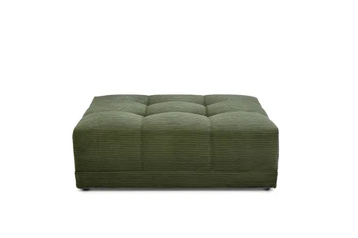 Hocker JANNI - Stoff, Dunkelgrün