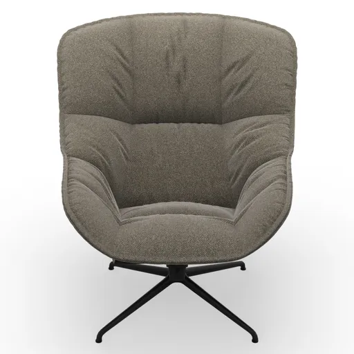 Sessel Unn - Stoff, Taupe