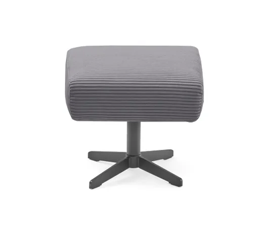 Hocker EILA - Stoff, Dunkelgrau