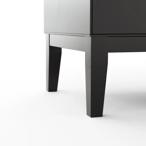 Highboard Jyn - ca. 91x162x41 cm, Lack, Schwarz