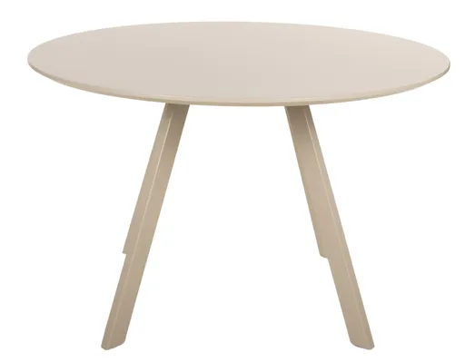 Esstisch - Ø/H ca. 120x76 cm, Taupe, Schweizer Kante