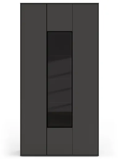 Vitrine Medio - Melamin, Schiefergrau