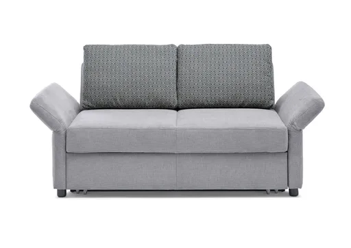 Sofa Pro Flexx - 2-Sitzer, Stoff Silberfarben