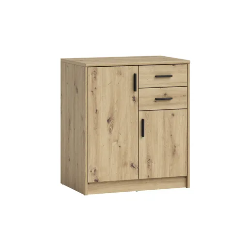 Kommode - B ca. 74 cm, Artisan Eiche Nachbildung