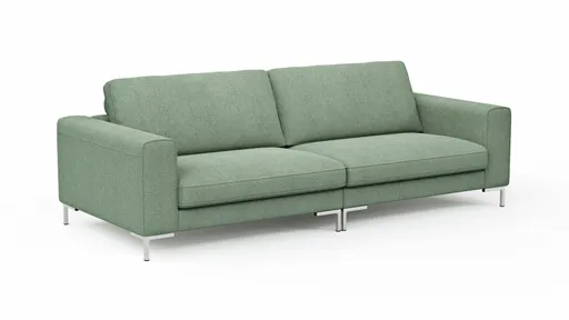 Sofa Solano - 3-Sitzer, Stoff, Eukalyptus