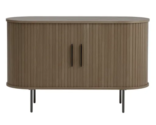 Sideboard - B ca. 120 cm, Eiche Furnier, Smoked