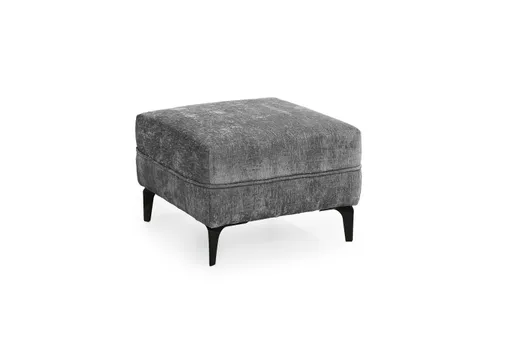 Hocker JERINA - Stoff, Grau