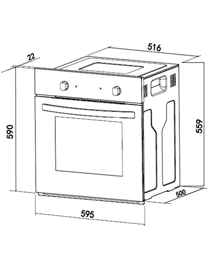 Küchenblock- inkl. E-Geräte, B ca. 260cm, Anthrazit, Weiß, Anthrazit