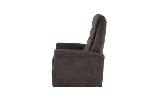 TV-Sessel MYRON - Aufstehhilfe, Relaxfunktion, Kopfteilverstellung, Stoff, Braun