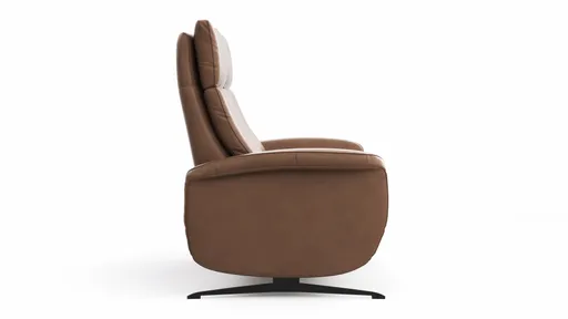 Sofa Sitz.Konzept Sofa - 2,5-Sitzer inkl. Kopfteilverstellung, Leder, Cognac