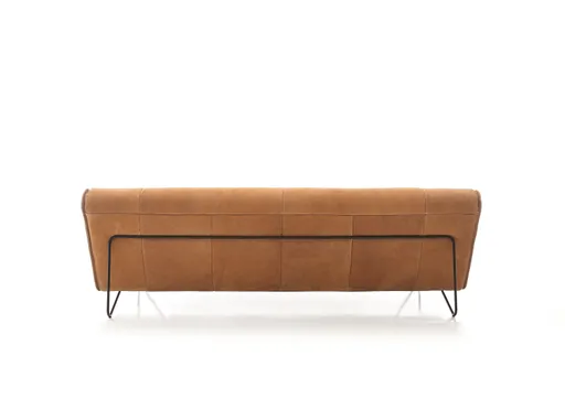 Sofa - 2-Sitzer, Leder, Hellbraun