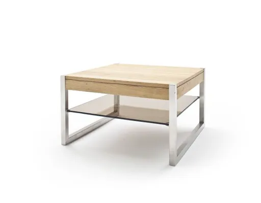 Couchtisch - LBH ca. 65x65x38 cm, Asteiche massiv