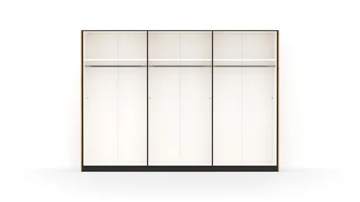 Drehtürenschrank Colorado - B. ca. 307 cm, Wildeichefurnier natur