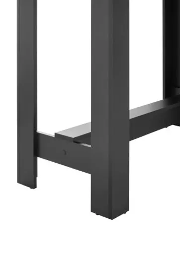Bartisch - LB ca. 115x50 cm, Artisan Eiche Nachbildung, Schwarz