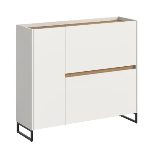 Schuhkipper - B ca. 110 cm, Weiß, Artisan Eiche Nachbildung