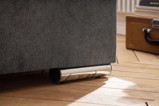Schlafsofa - 2-Sitzer, Ecke rechts inkl. Schlaffunktion und Bettkasten, Stoff anthrazit