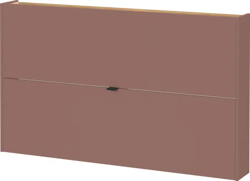 Schuhschrank GIANNA - B ca. 140 cm, Toffee, Navarra Eiche Nachbildung