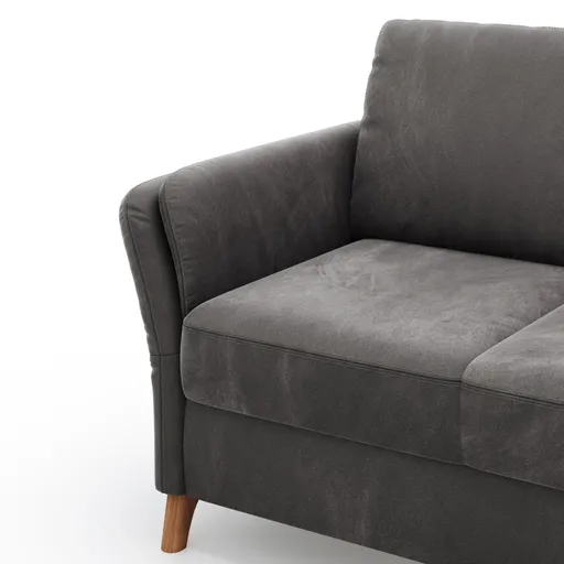 Sofa Vayra - 2-Sitzer, Stoff, Anthrazit