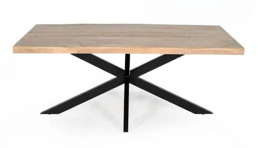 Esstisch - LB ca. 220x100 cm, Mango massiv, Schwarz