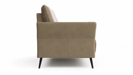 Sofa Rosario - 2-Sitzer, Leder, Rauchbraun